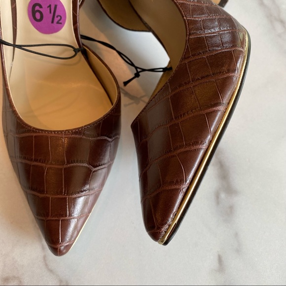 MARC FISHER Darlina Crocodile Embossed High Heels - Picture 4 of 6